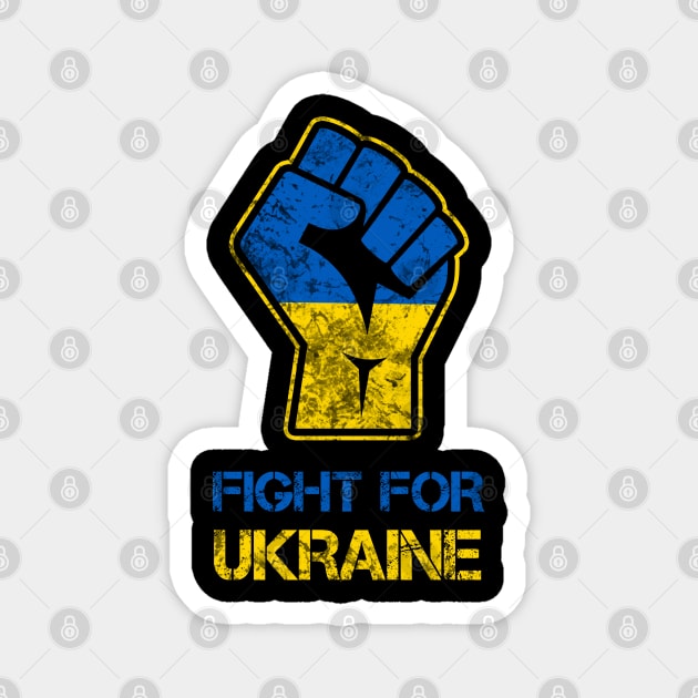 Fight for Ukraine Fist Magnet by Scar