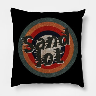 Retro Color Typography Faded Style Sandlot Pillow