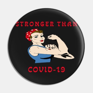 STRONGER THAN COVID-10 T-SHIRT GIFTS Pin