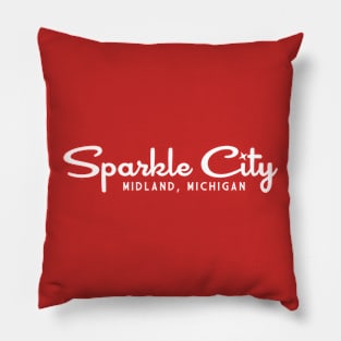 Sparkle City - Midland, Michigan - Design 3 of 4 Pillow