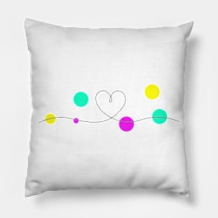 Color heart Pillow