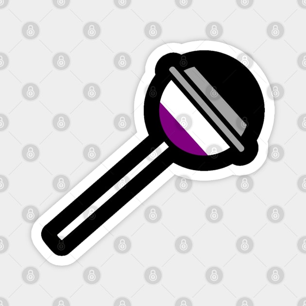 Asexual Lollipop Magnet by sanmyyj