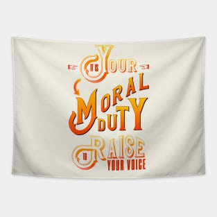 Moral Duty Tapestry