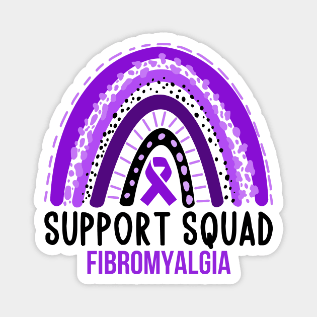 Fibromyalgia Support squad - Fibromyalgia Magnet by MerchByThisGuy