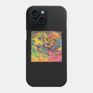 Neon Sunset Dream - Colorful Paint Pour/ Fluid Art - Unique and Vibrant Abstract Acrylic Paintings for Art Prints, Canvas Prints, Wall Art, Mugs, Leggings, Phone Cases, Tapestries and More Phone Case