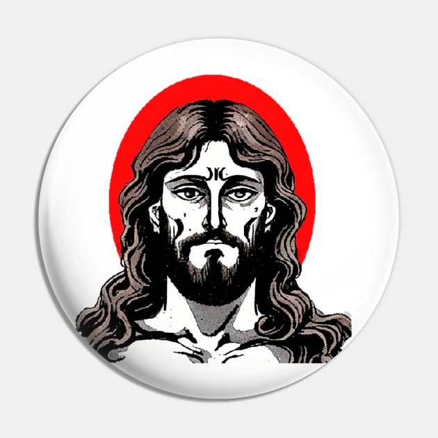 Face of Jesus Pin by Marccelus