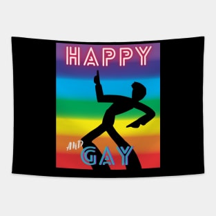 HAPPY AND GAY Tapestry