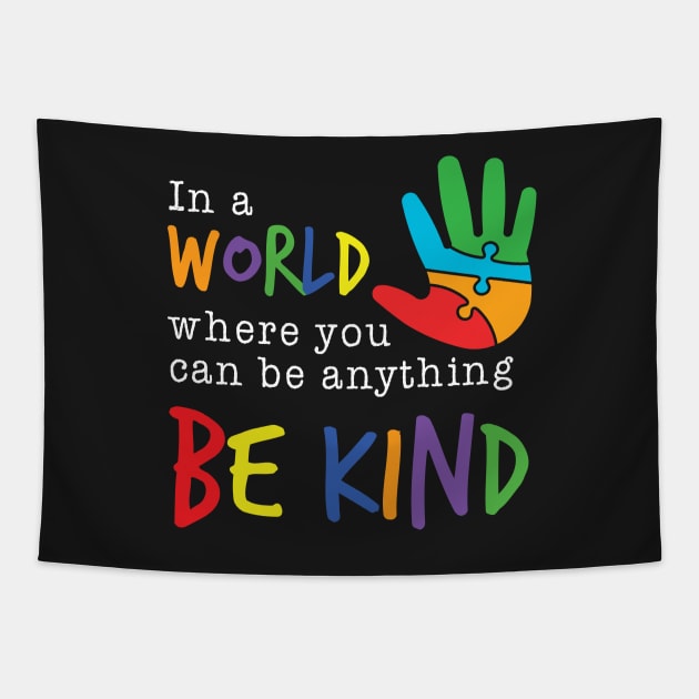 Be Kind - Autism Awareness Tapestry by specaut