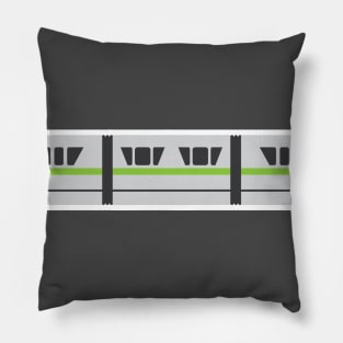 Monorail - Light Green Pillow