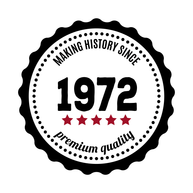 Making history since 1972 badge by JJFarquitectos