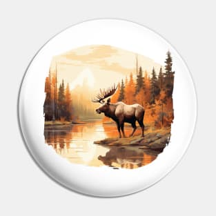 Wild Moose Pin