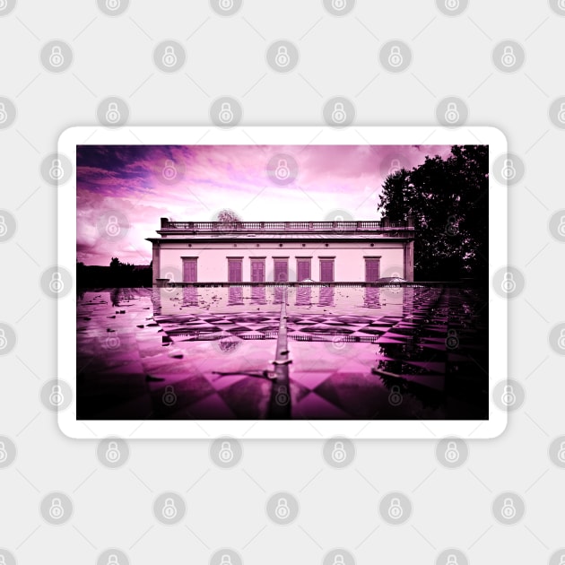 Pink House / Swiss Artwork Photography Magnet by RaphaelWolf