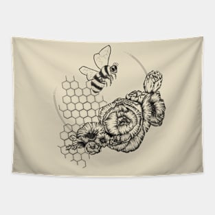 Bumblebee garden Tapestry