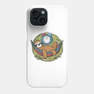 Sloth in Hammock - Embrace Productivity! Phone Case