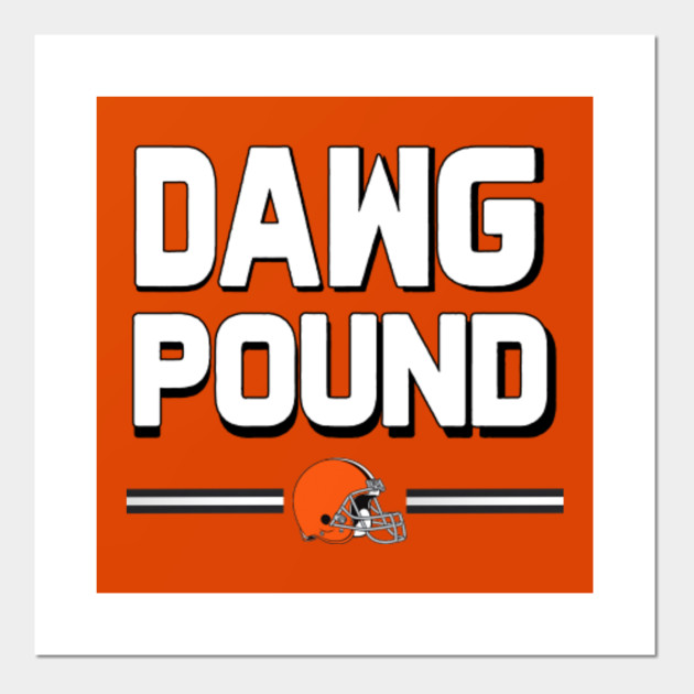 Dawg Pound Cleveland Browns Helmet Stripes Logo