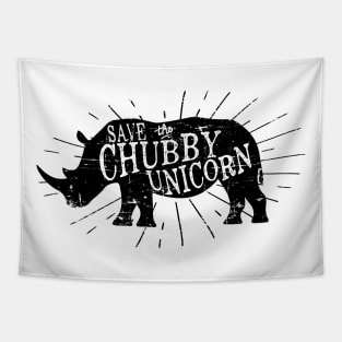 Save the Chubby Unicorn Tapestry