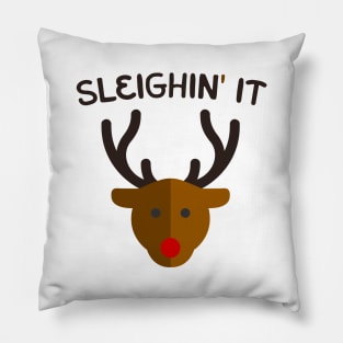 Sleighing it Pillow