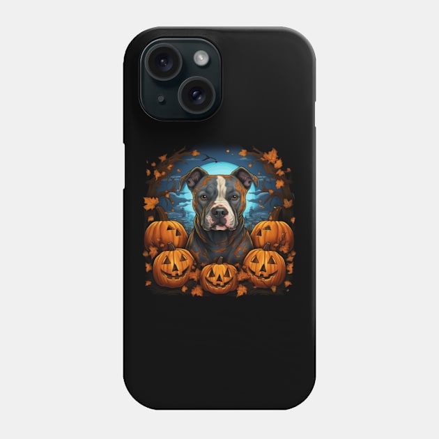 Halloween American Staffordshire terrier Phone Case by NatashaCuteShop