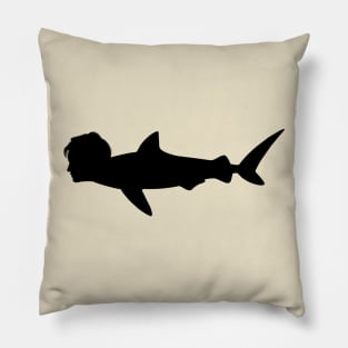Hidden depths (shark girl) Pillow