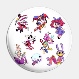 the amazing digital circus cast sticker pack Pin