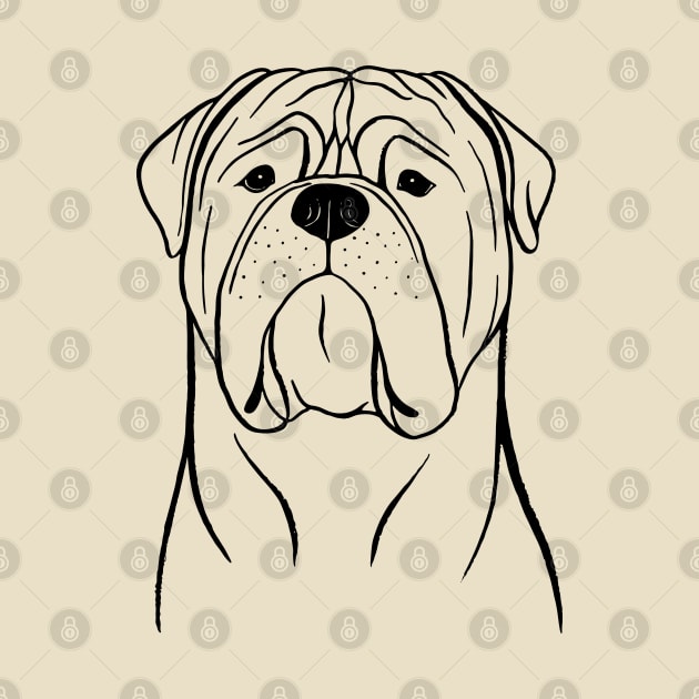 Bullmastiff (Beige and Black) by illucalliart