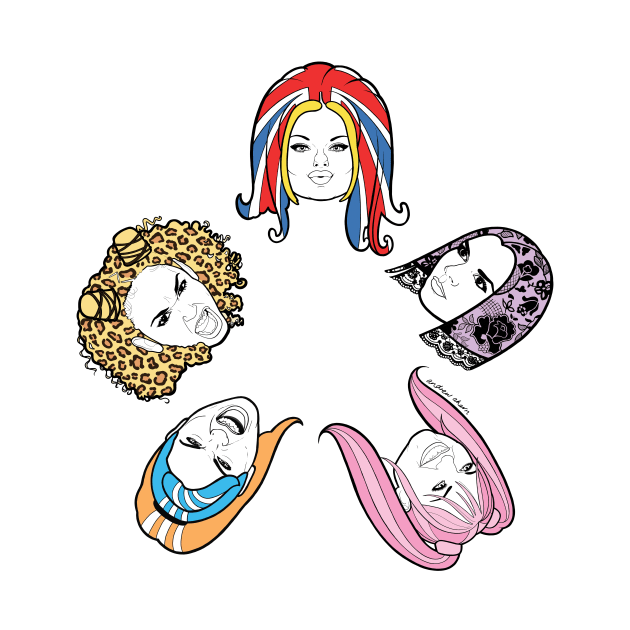 HAIR POWER CIRCLE by AndrewAhernArt