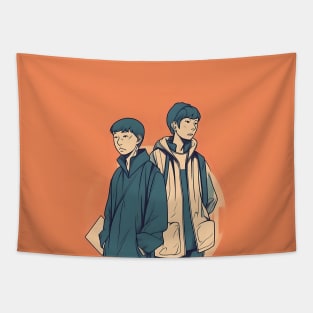 Two Asian Stylish Man Tapestry