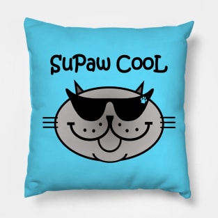 SuPaw CooL - blue point siamese Pillow