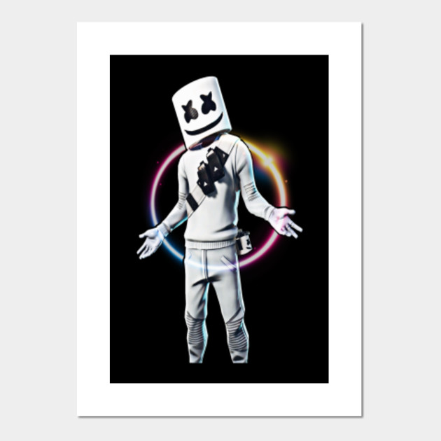 Marshmallow Skin Fortnite Marshmello Skin Posters And Art Prints Teepublic
