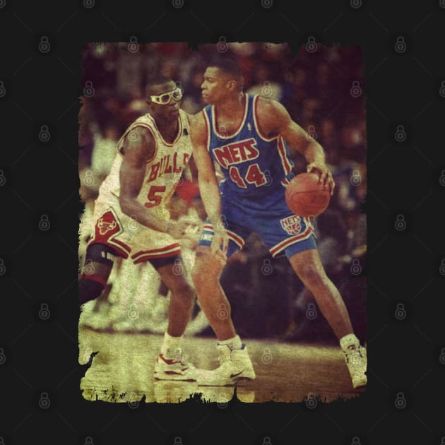 Derrick Coleman vs Horace Grant - Young DC Battling Horace by MJ23STORE