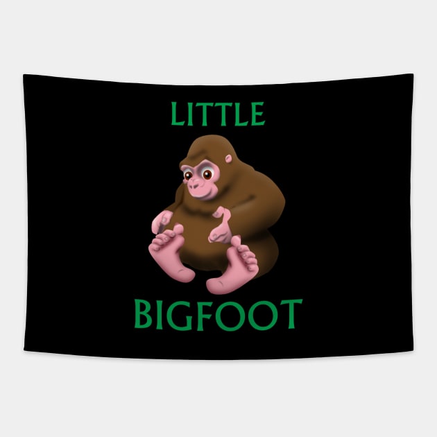 Little Bigfoot Tapestry by Wickedcartoons