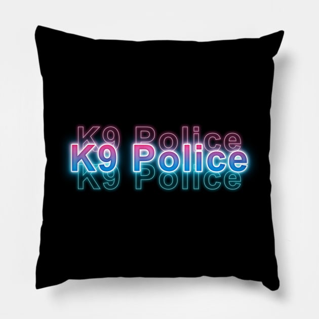 K9 Police Pillow by Sanzida Design