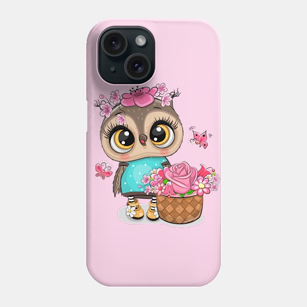 Cute Owl Phone Case by Reginast777