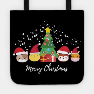 Merry Christmas Face Mask, Christmas Face Mask For Kids. Tote