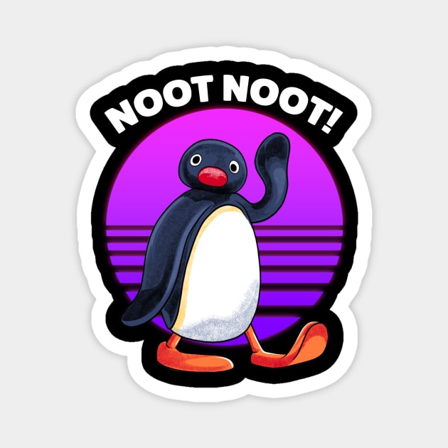 Pingu Noot Noot Meme Magnet by milatees