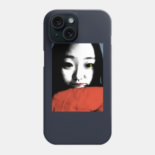 BEAUTIFUL FUNNY ASIAN GIRL POP ART COLOR Phone Case