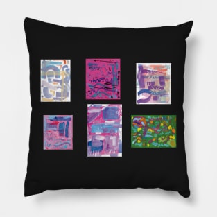 Abstract Sticker Pack Pillow