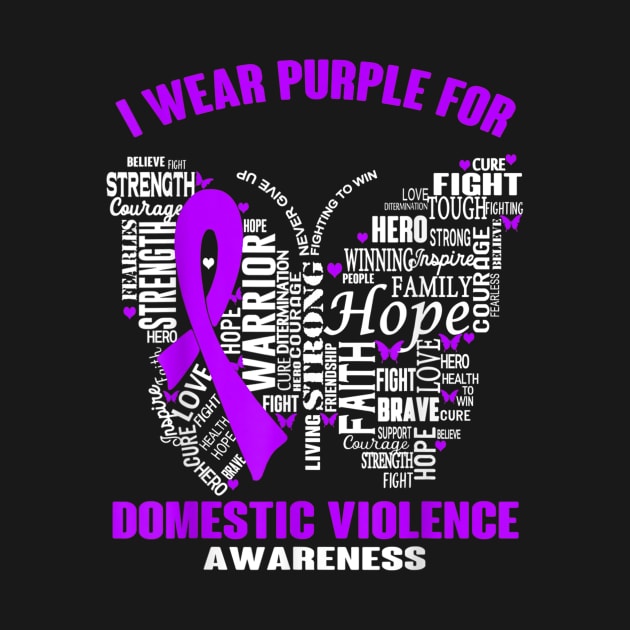 i wear purple for domestic violence awareness by sevalyilmazardal