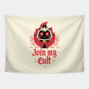 Join My Cult Emblem Tapestry