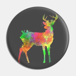 Watercolor Deer Pin