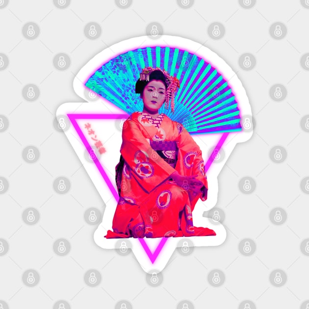 Vaporwave Geisha Magnet by Shirt Vibin