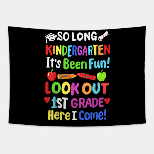 So Long Kindergarten  Last Day of School Grad 2024 Tapestry