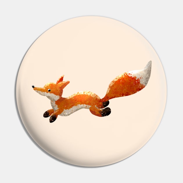 Toby the Fox Running Pin by VoidDesigns