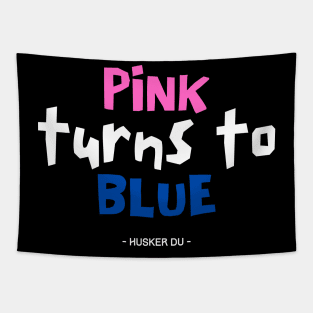 Pink turns to blue Tapestry