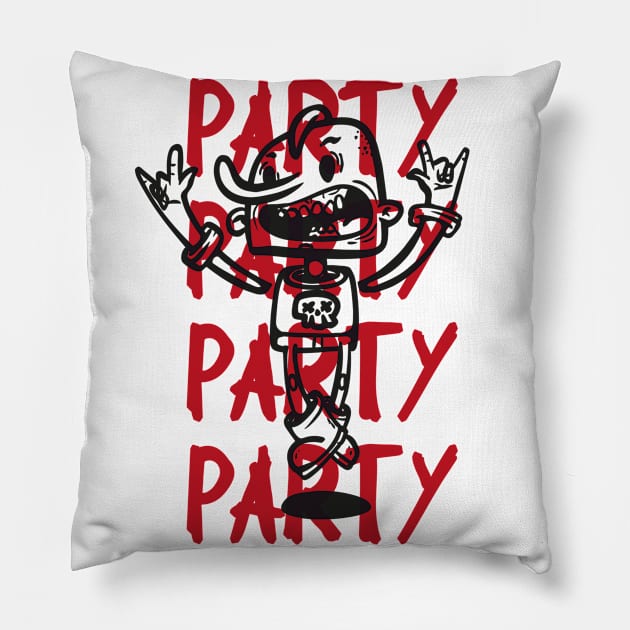 party party party Pillow by manuvila