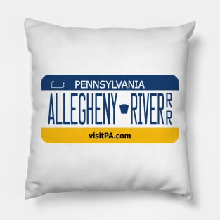 Allegheny River Recreational River license plate Pillow