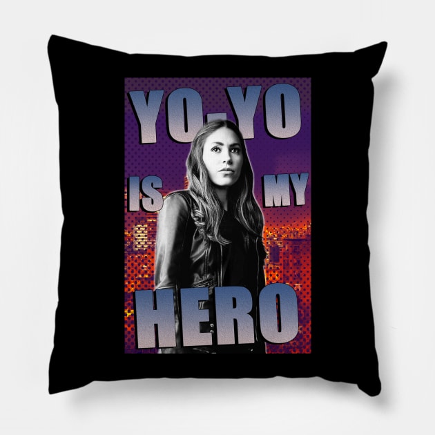 Yo-Yo in Color Pillow by SarahMosc