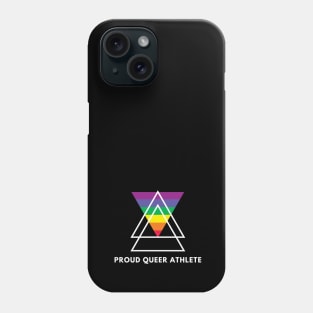 Proud Queer Athlete (White text) Phone Case