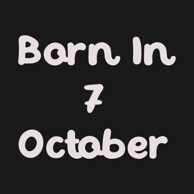 Born In 7 October by Fandie