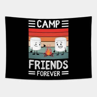 Camp Friends Forever Funny Roasted S'mores Tapestry